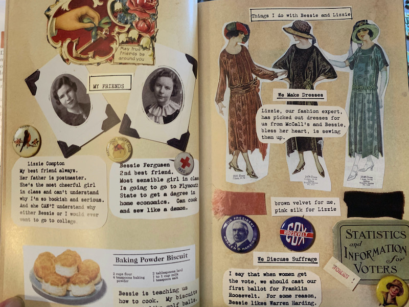 example page from The Scrapbook of Frankie Pratt